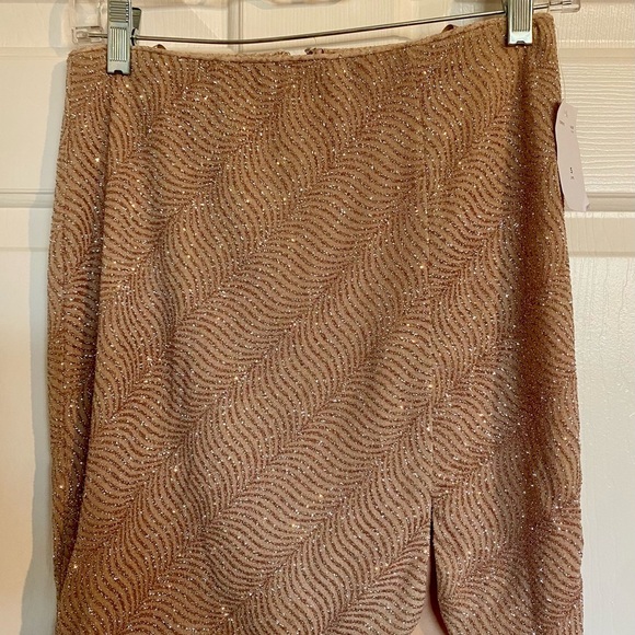 CITY STUDIO Womens Pink Glitter Evening Mini Skirt - Picture 3 of 5